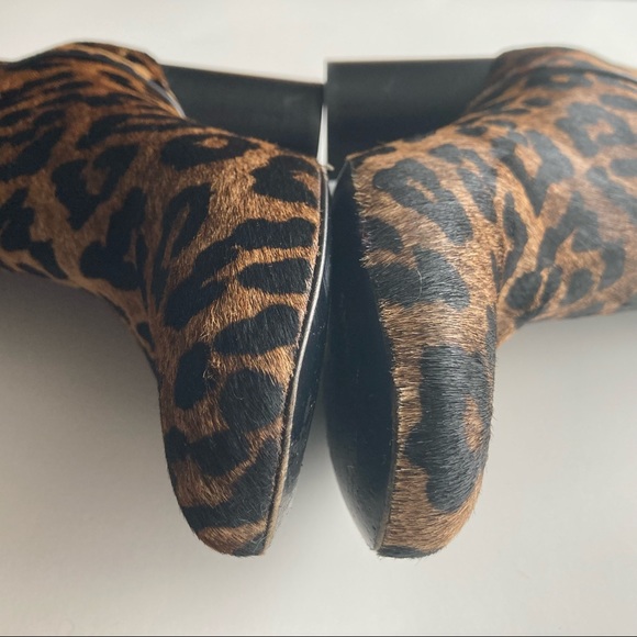 Sandro Sacha Leopard Ankle Boots - Picture 7 of 14